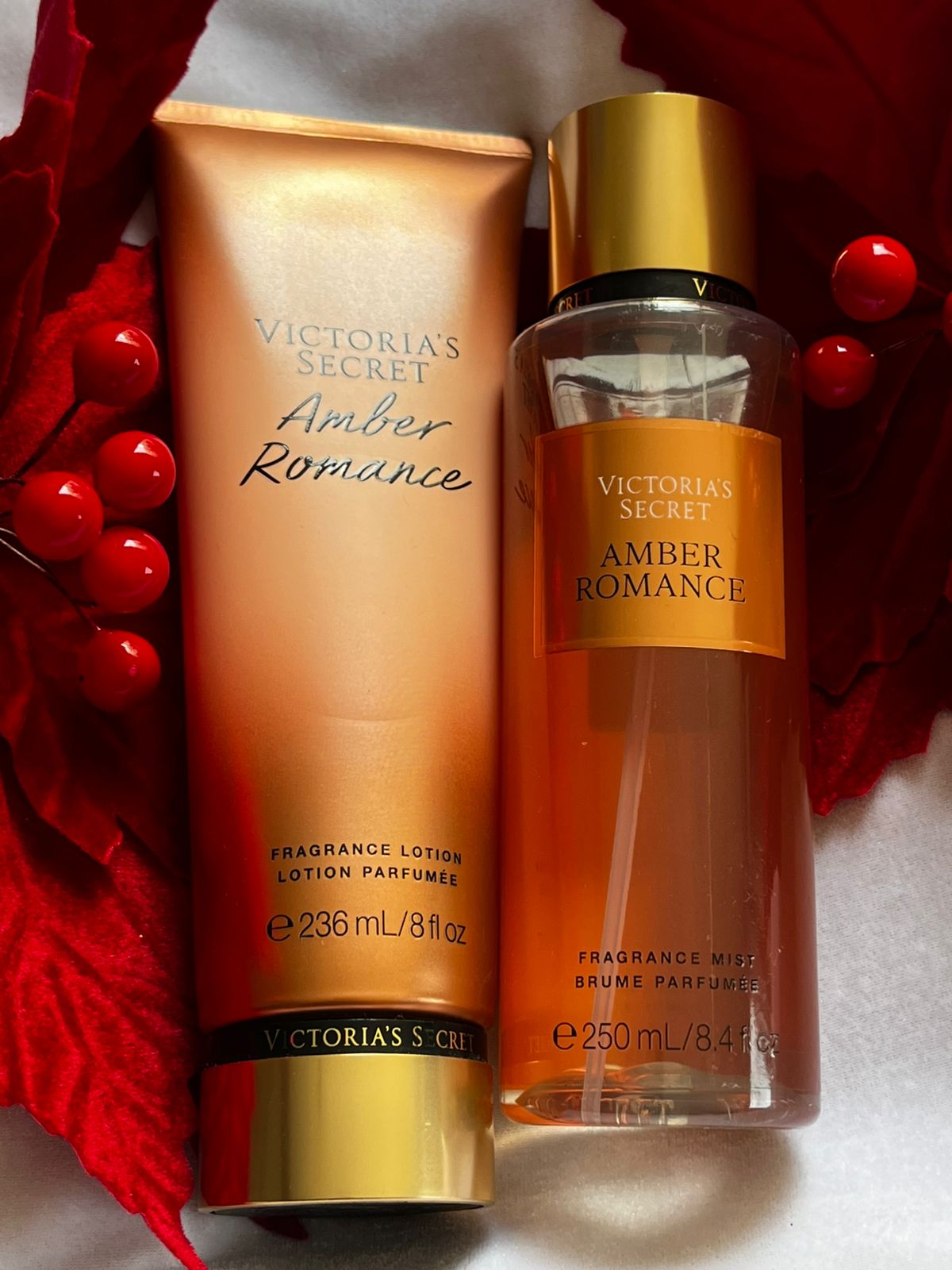 Amber Romance Fragrance Mist & Lotion Set 250ml - Victoria's